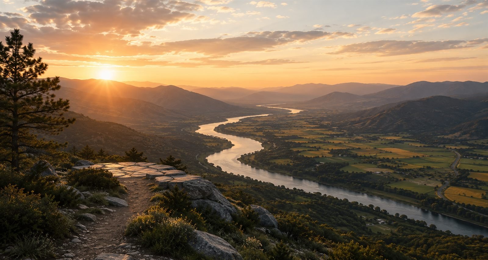 A wide mountain view representing new opportunities
